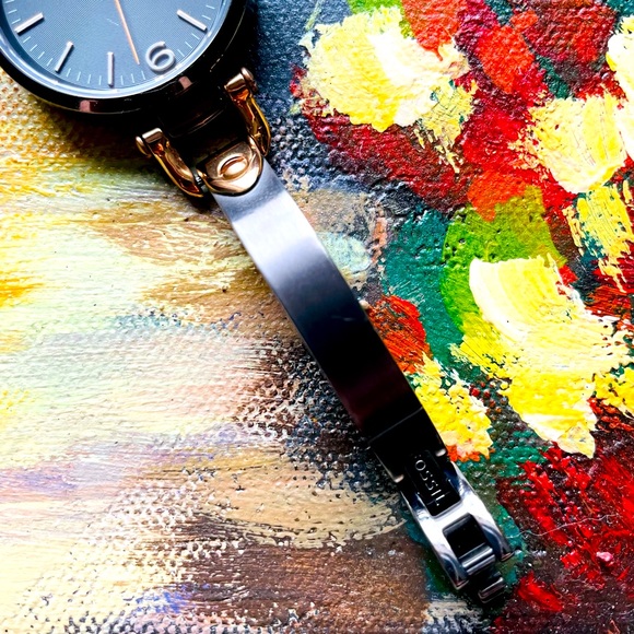 Fossil Georgia Smoke Grey SS Wrist Watch - Picture 4 of 6